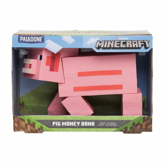 Image of Paladone Minecraft Pig Money Bank