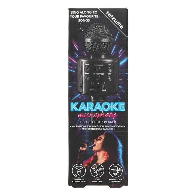 Image of Satzuma Karaoke Microphone and Speaker