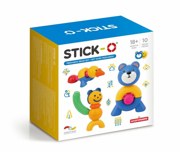 Image of Stick-O Peakaboo Bear 10 Pieces Set