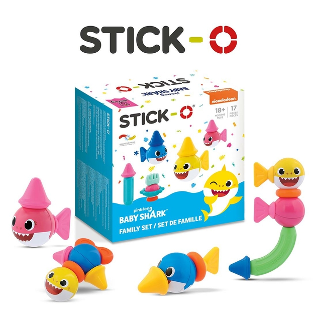 Image of BABY SHARK Stick-O Family Set