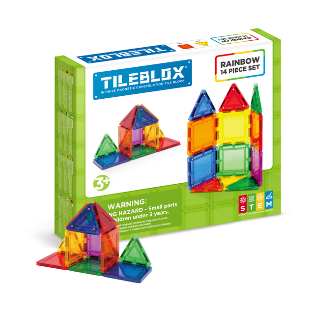 Image of Tileblox Rainbow 14 Piece Set