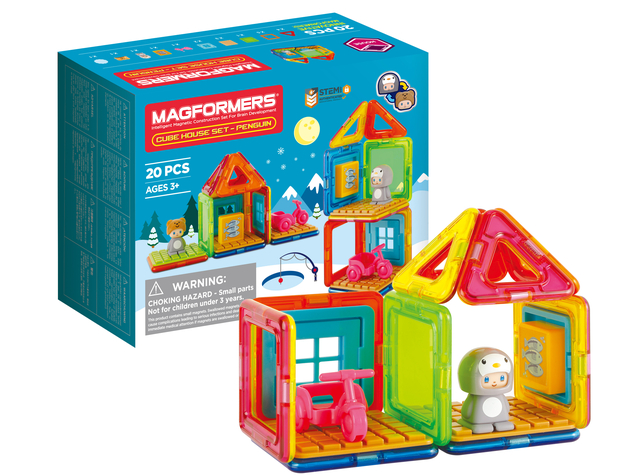 Image of Magformers Cube House Pengiun Set
