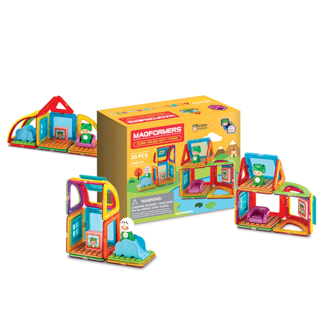 Image of Magformers Cube House Frog Set