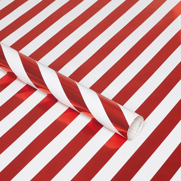 Image of WHSmith 3 Metre Striped Gift Wrap