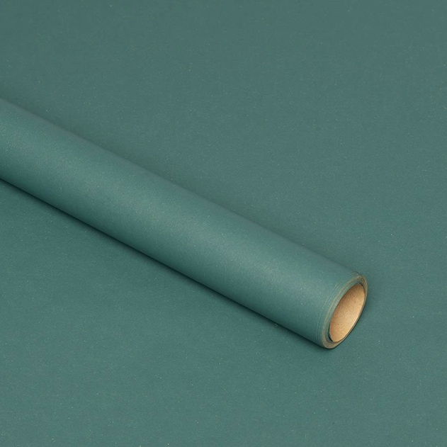 Image of WHSmith 5M Recyclable Green Kraft Gift Wrap