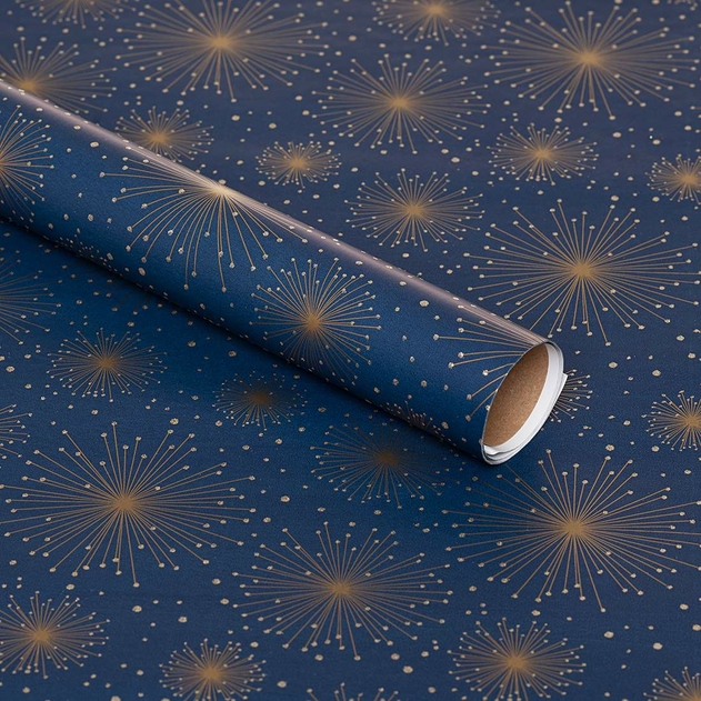 Image of WHSmith 4 Metre Star Burst Gift Wrap