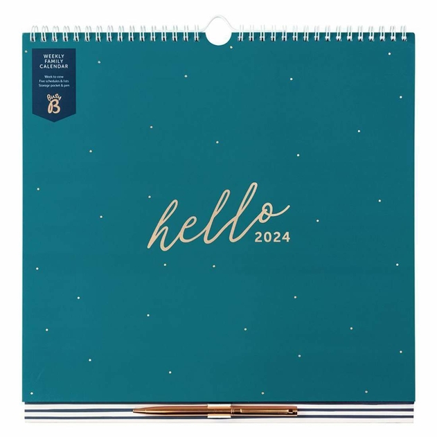 Image of Busy Bee 2024 Hello Weekly Family Calendar