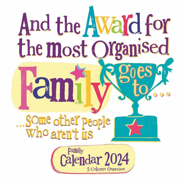 Image of Brightside Family Calendar 2024 5 Column Organiser