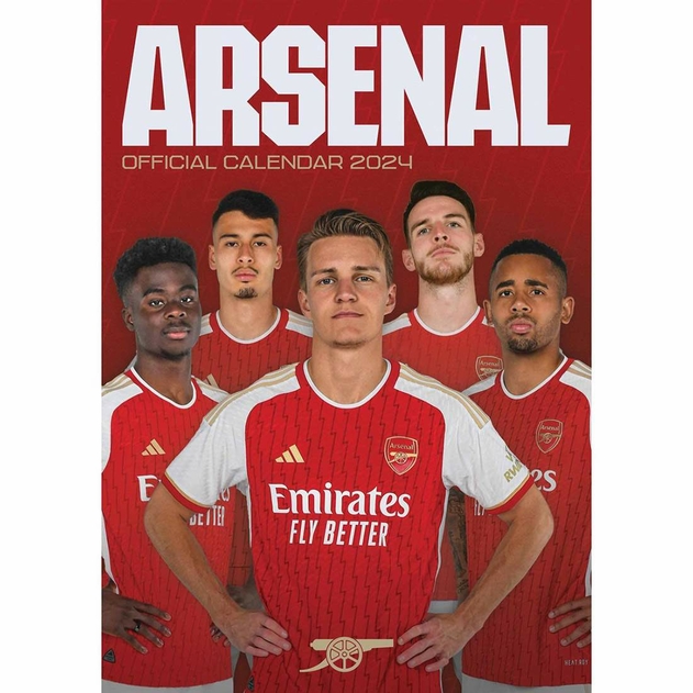 Image of Arsenal FC 2024 A3 Wall Calendar
