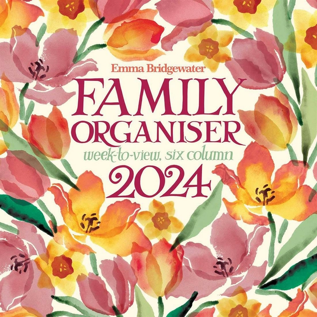 Image of Emma Bridgewater Family Organiser Week To View Six Column 2024