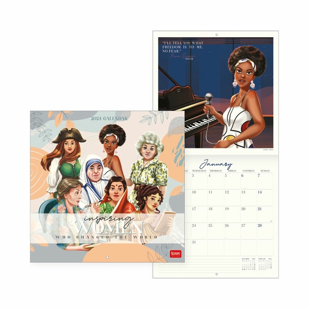 Image of Legami Uncoated Paper Inspiring Women Wall Calendar