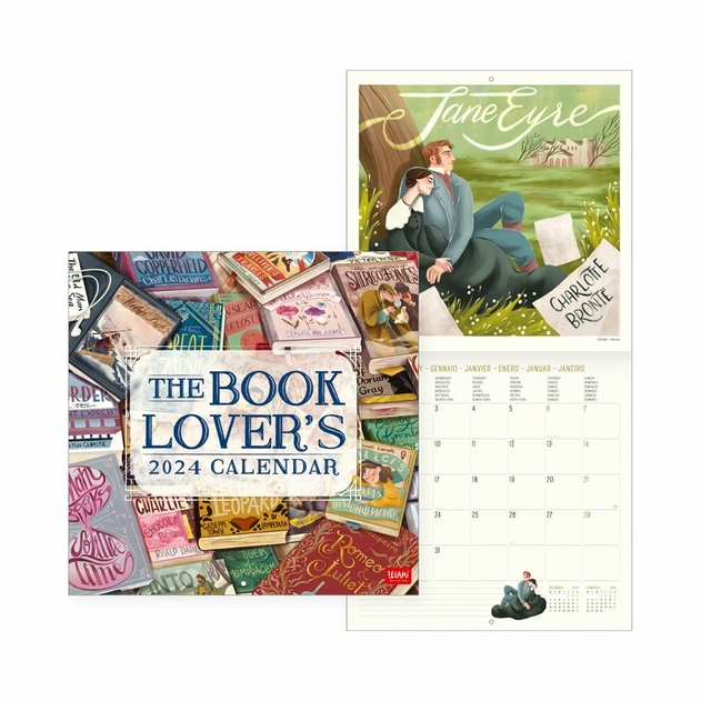 Image of Legami Uncoated Paper Book Lover's Wall Calendar
