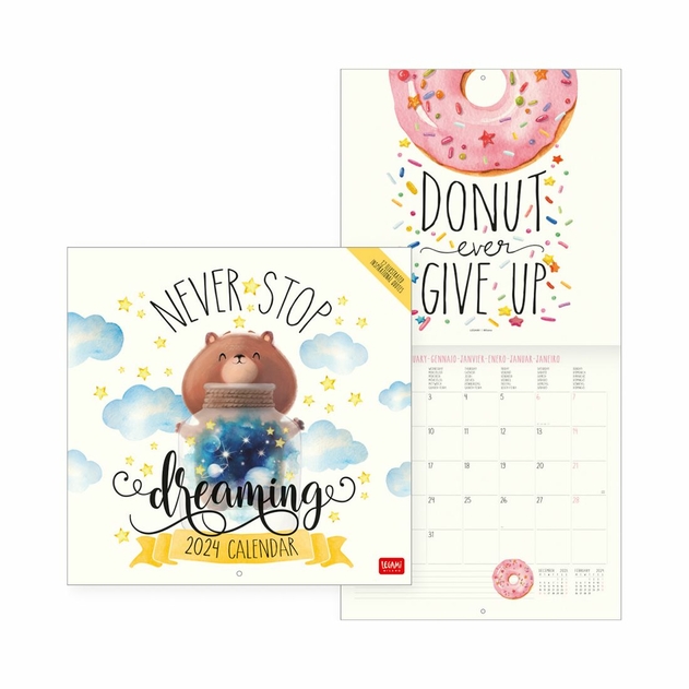 Image of Legami Uncoated Paper Aphorisms Wall Calendar