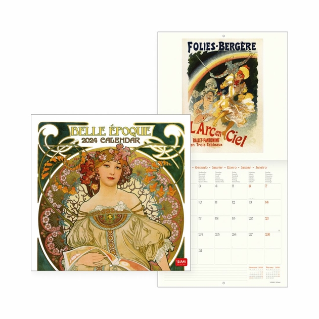 Image of Legami Uncoated Paper Belle Epoque Wall Calendar