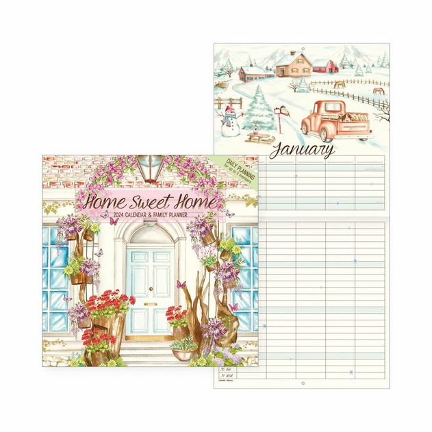 Image of Legami Uncoated Paper Home Sweet Home Wall Calendar