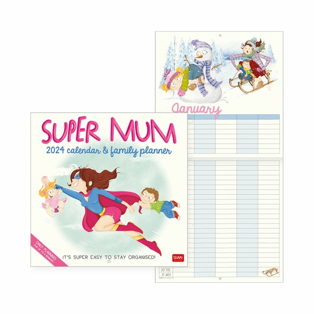 Image of Legami Uncoated Paper Super Mum Wall Calendar
