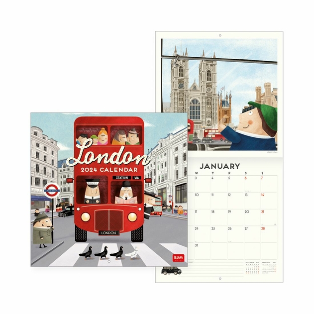 Image of Legami Uncoated Paper London Wall Calendar