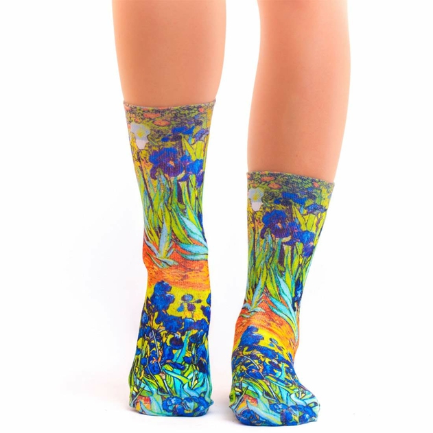 Image of Wigglesteps Ladies Van Gogh Irises Socks