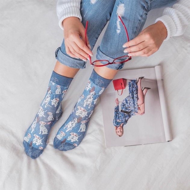 Image of Wigglesteps Ladies Cool Dalmatian Socks