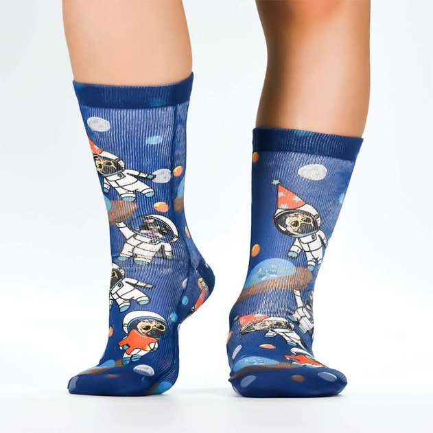 Image of Wigglesteps Toddler Space Dog Socks