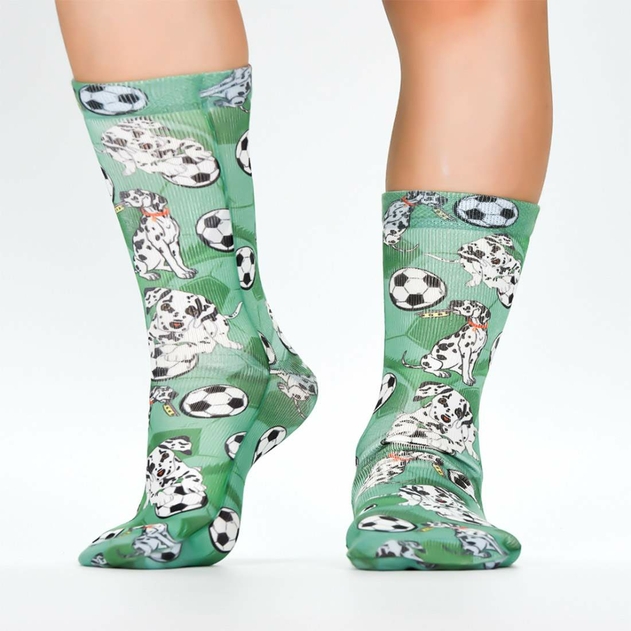 Image of Wigglesteps Toddler Football Dalmatian Socks