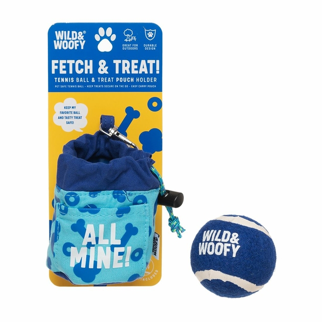 Image of Wild & Woofy Fetch & Treat! Tennis Ball and Treat Pouch Holder