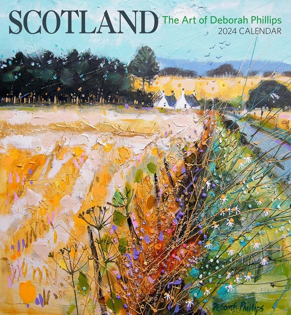 Image of Pomegranate Scotland: The Art of Deborah Phillips 2024 Wall Calendar