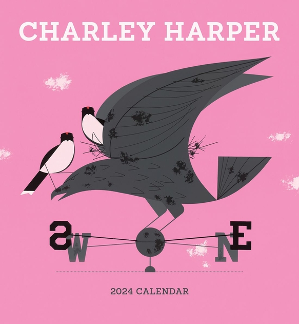 Image of Pomegranate Charley Harper 2024 Wall Calendar