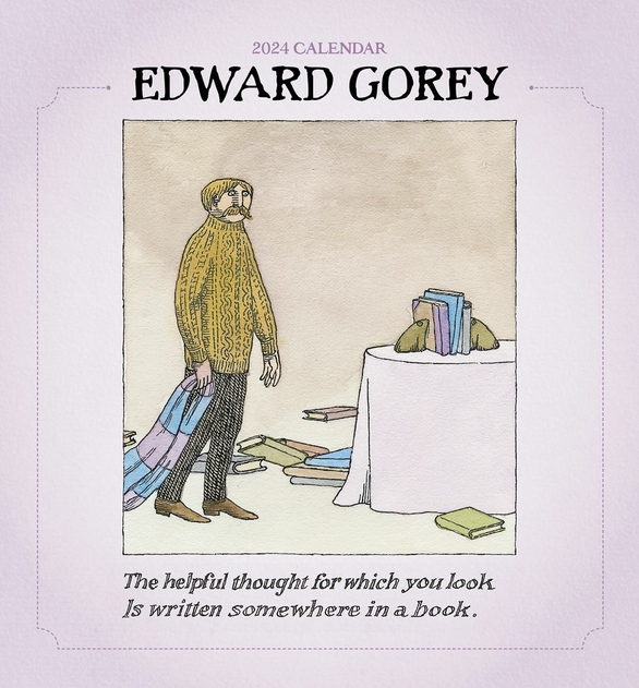Image of Pomegranate Edward Gorey 2024 Mini Wall Calendar