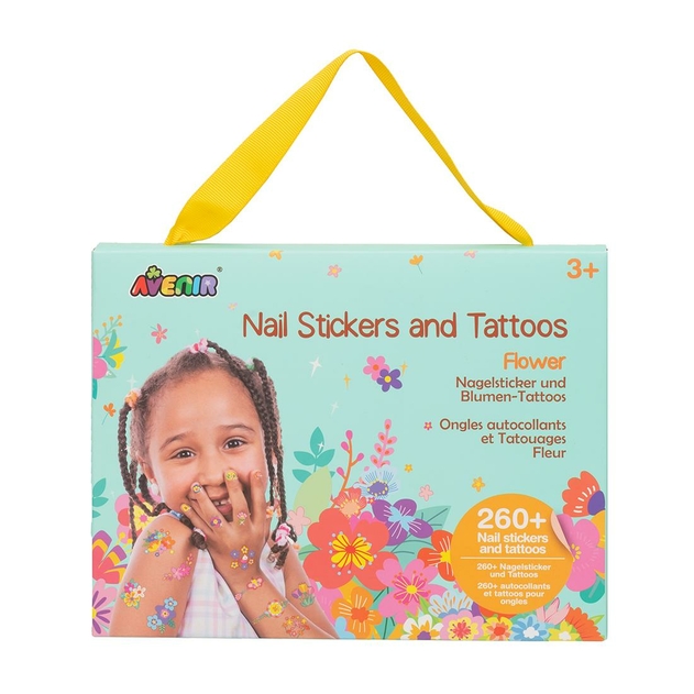 Image of Avenir Nail Stickers and Flower Tattoos Kit