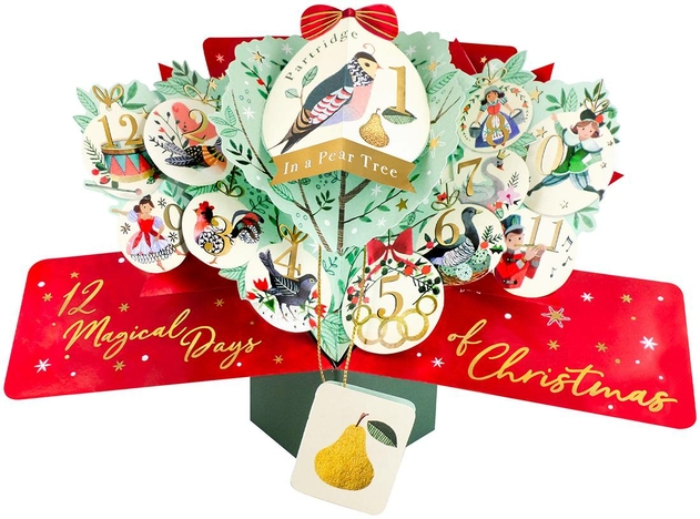 Image of Second Nature Traditional Bauble Pop Up Christmas Card