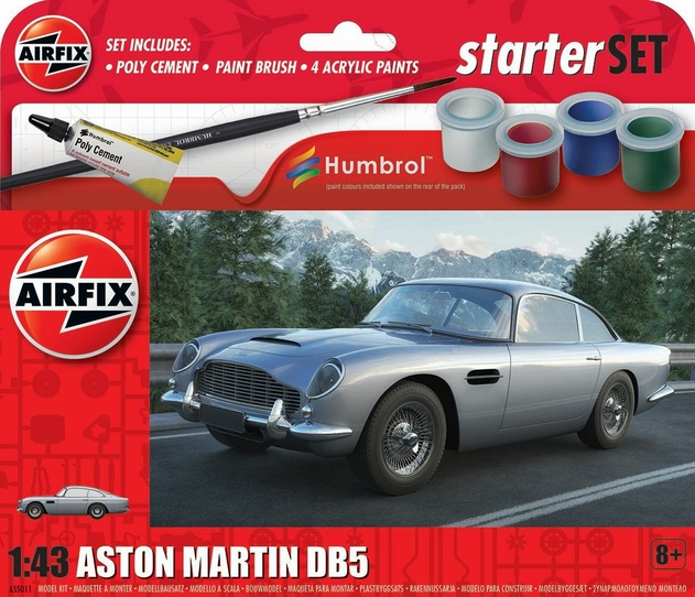 Image of Airfix Starter Set - Aston Martin DB5 Model Kit