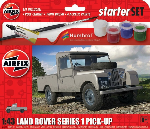 Image of Airfix Starter Set - Land Rover Series 1 Model Kit