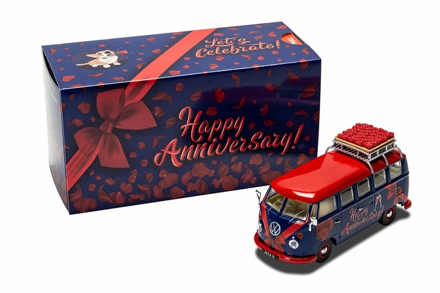 Image of Corgi Volkswagen "Happy Anniversary" Die-cast Campervan