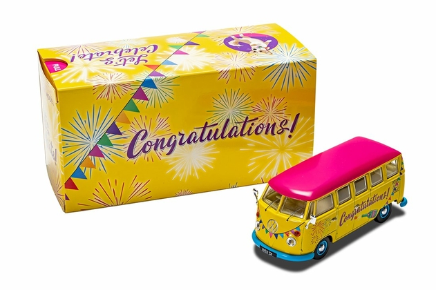 Image of Corgi Volkswagen "Congratulations" Die-cast Campervan