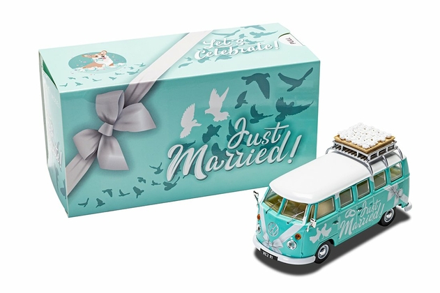 Image of Corgi Volkswagen "Just Married" Die-cast Campervan