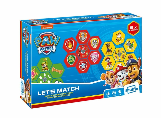 Image of Shuffle Paw Patrol Lets Match Card Game
