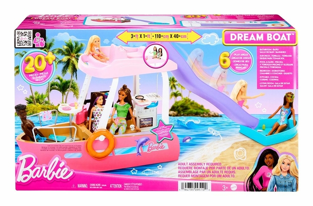 Image of Barbie Pink Dream Boat Toy