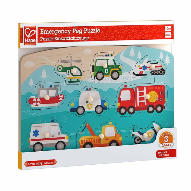 Image of Hape Emergency Peg Puzzle