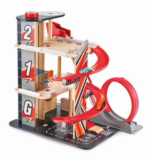 Image of Hape Gearhead Stunt Garage