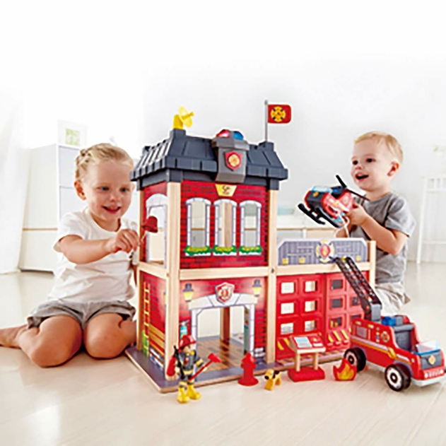 Image of Hape Fire Station Playset