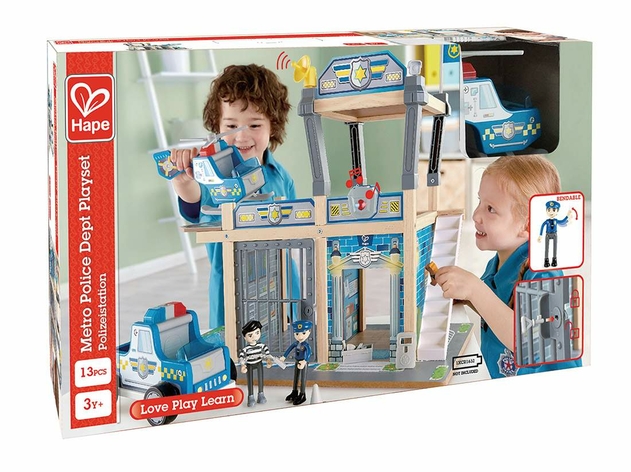 Image of Hape Metro Police Dept Playset
