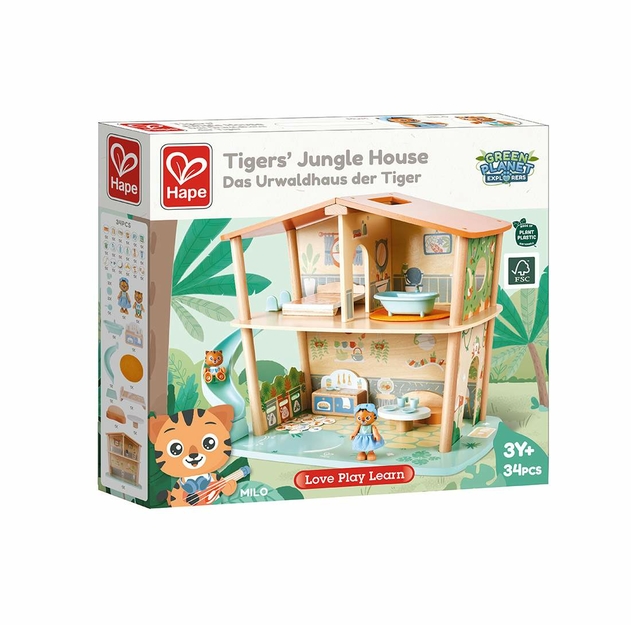 Image of Hape Tigers' Jungle House Set