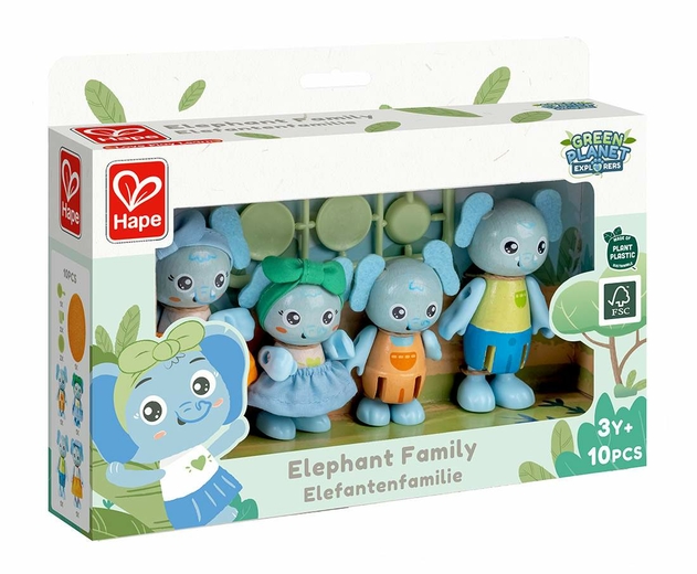 Image of Hape Elephant Family Toy
