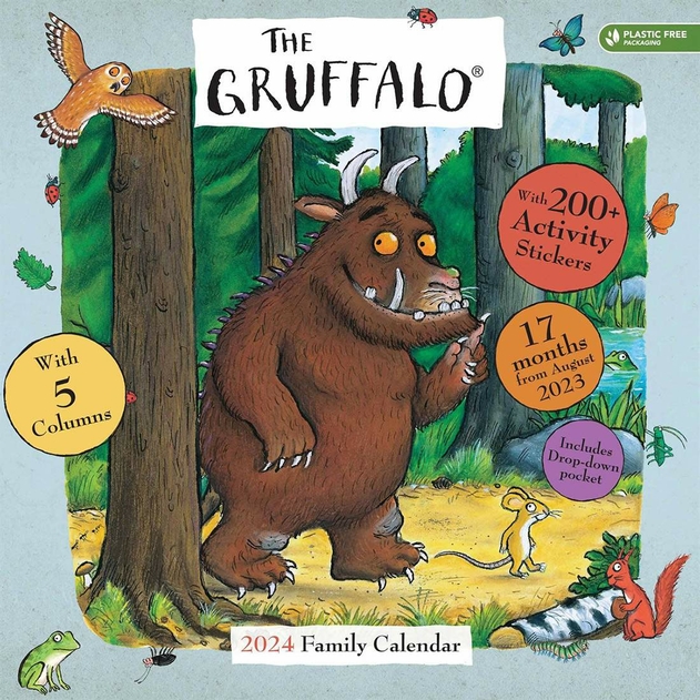 Image of The Gruffalo 2024 Family Wall Planner 5 Column Calendar