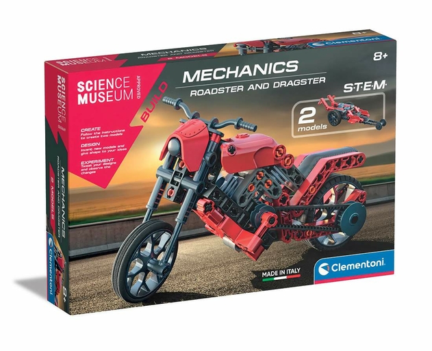 Image of Clementoni Mechanics - Roadster & Dragster Building Kit