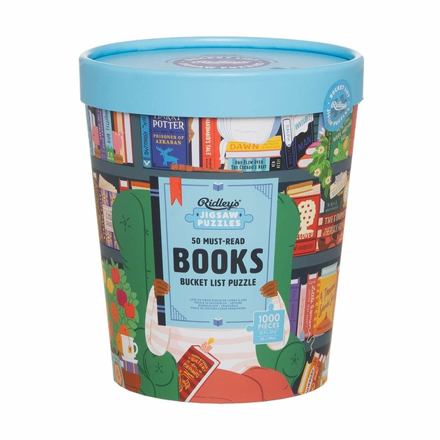Image of Ridley's Jigsaw Puzzles 50 Must-Read Books Bucket List Puzzle