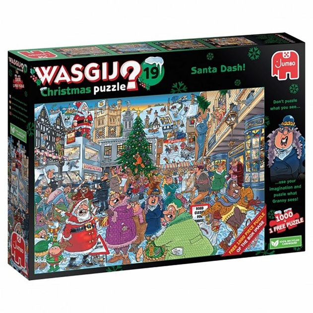 Image of Wasgij Christmas Santa Dash 1000 Piece Puzzle
