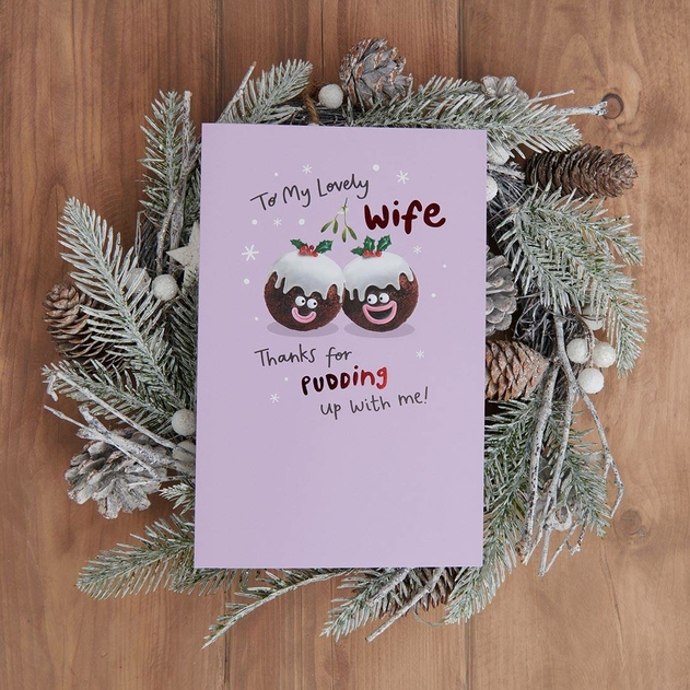 Image of WHSmith Wife Christmas Card