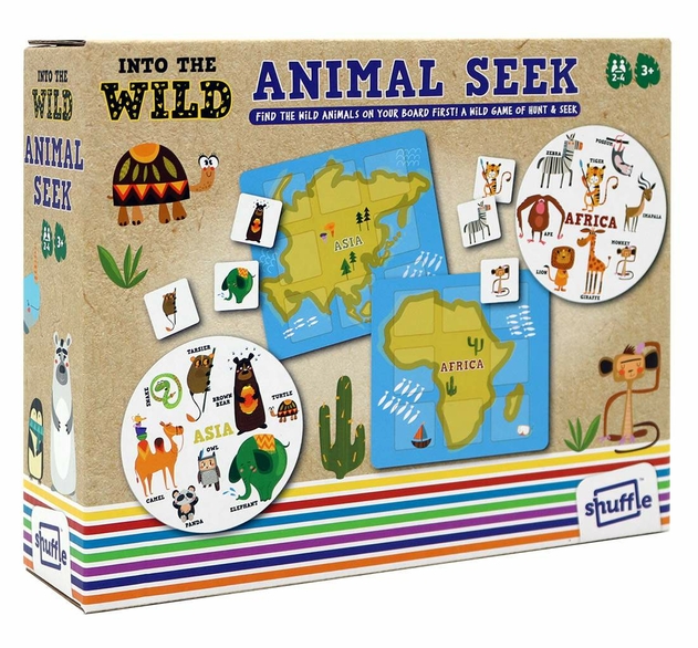 Image of Shuffle Into The Wild Animal Seek Card Game